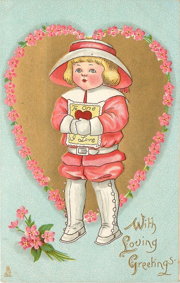 Старинные открытки с Денем Святого Валентина | Бэйбики Старинные открытки с Денем Святого Валентина