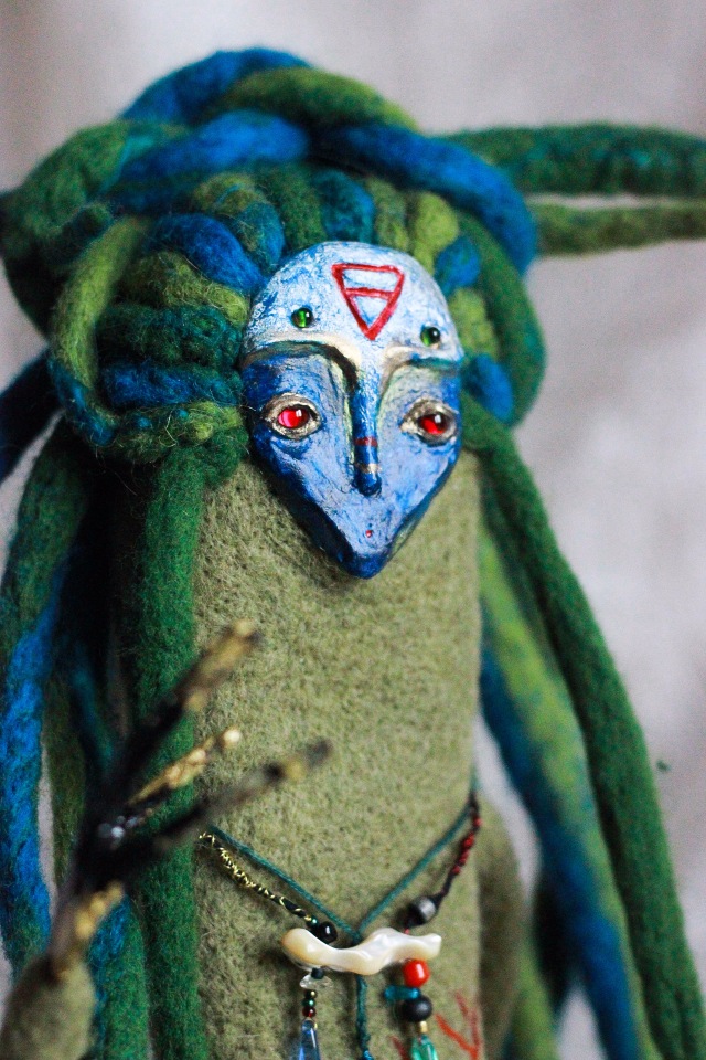 Царь Водяник — Авторские куклы из шерсти (валяние): сухое