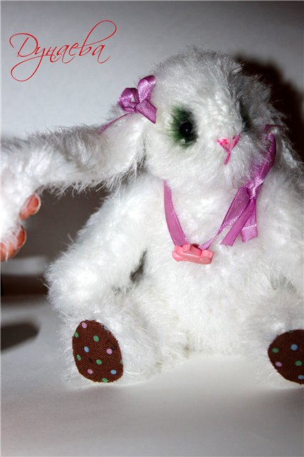 Зайка,вязаная игрушка