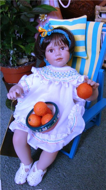 Из коллекции маленьких очаровашек Анны Tиммерман - фарфоровая кукла Orange Blossom