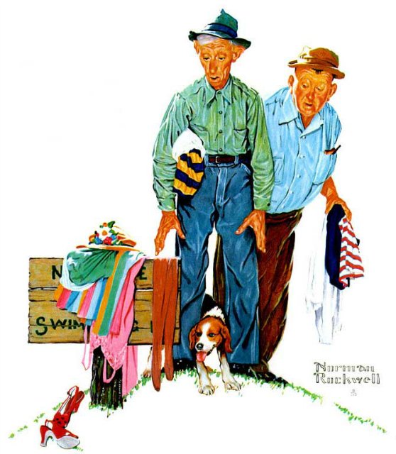 Марк Твен американской живописи. Лиричная и живая старая Америка Нормана Роквелла