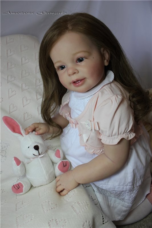 Поделись улыбкою своей.Стефания,кукла реборн Анастасии Гангало