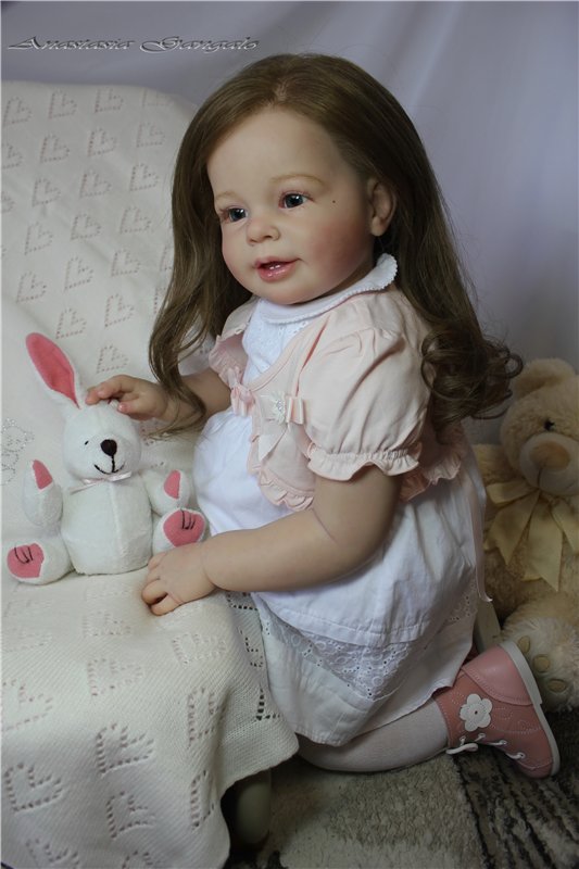 Поделись улыбкою своей.Стефания,кукла реборн Анастасии Гангало