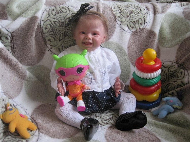 Милая улыбашечка Анечка. Кукла реборн Морозовой Анны
