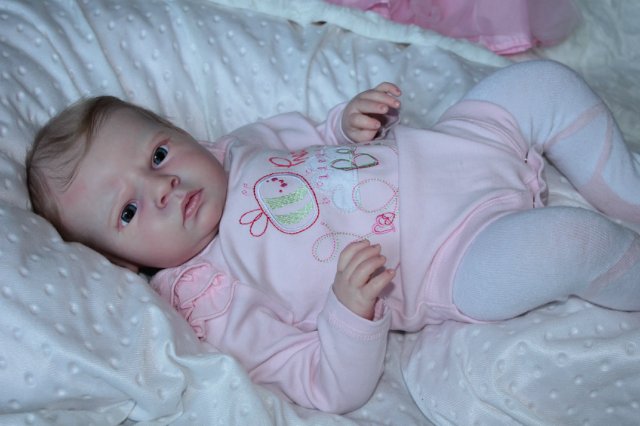 Маленькая кнопочка реборн Сабрина, художник Беспалова Жанна (фото 9)