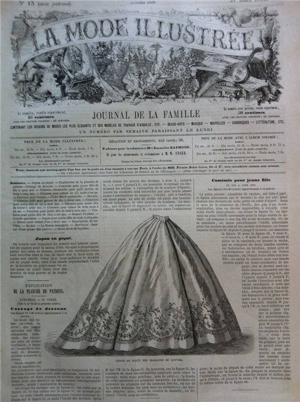 Журнал мод La Mode illustrèe (журнал для всей семьи)