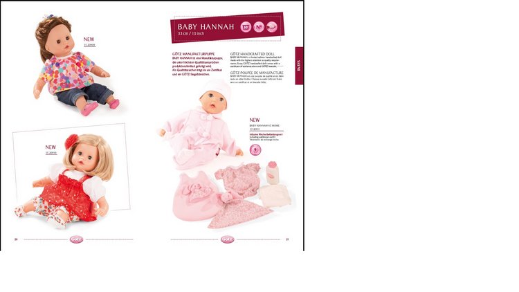 2015 Gotz Catalogue — Куклы Gotz (Готц): Ханна (фото 3)