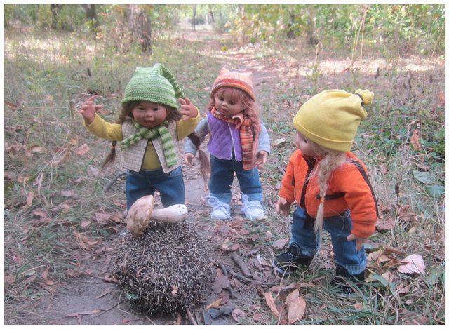 "Неприятный случай" или Ёжик, осень, грибочки. Wichtel, Rosemarie Anna Muller (фото 5)