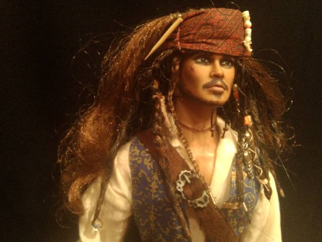 Джек Воробей ооак - портретная кукла (фото 7)