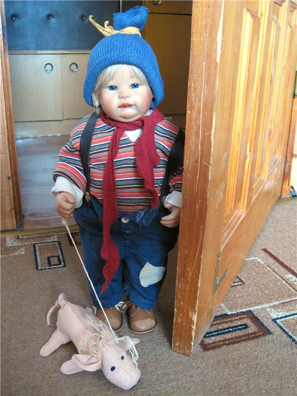 Пончик Эдер. Радость встречи. Коллекционна кукла Susi Eimer