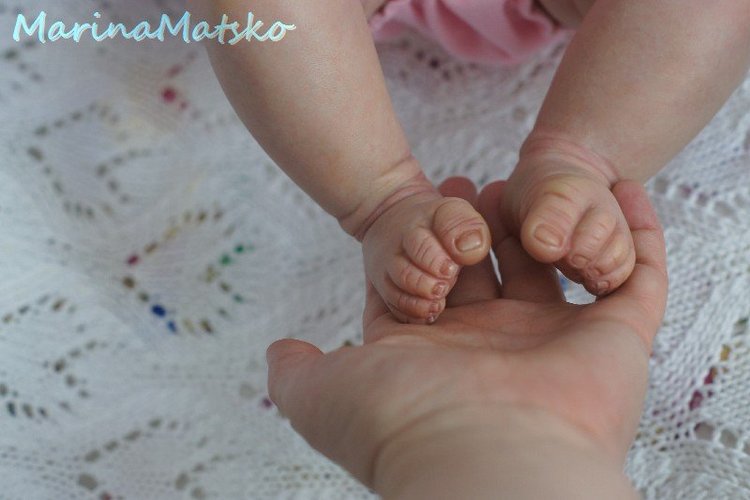 Софочка - серьёзная пухляшка реборн. Работа Марины Мацко