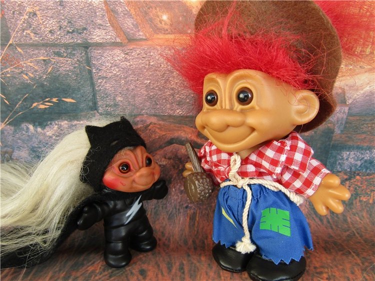 Да здравствуют подарки — Игрушки Тролли (Trolls): винтажные Dam и Russ