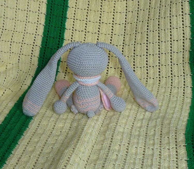 Авторский вязаный зайка амигуруми: Тимофей (фото 5)