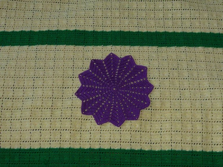 Абажуры из вязаных салфеток