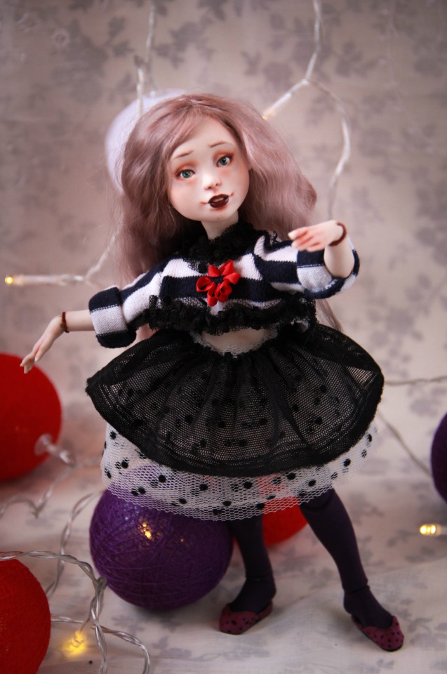 Анук. Маленькая эльфийка. Фарфоровая шарнирная кукла (фото 2)