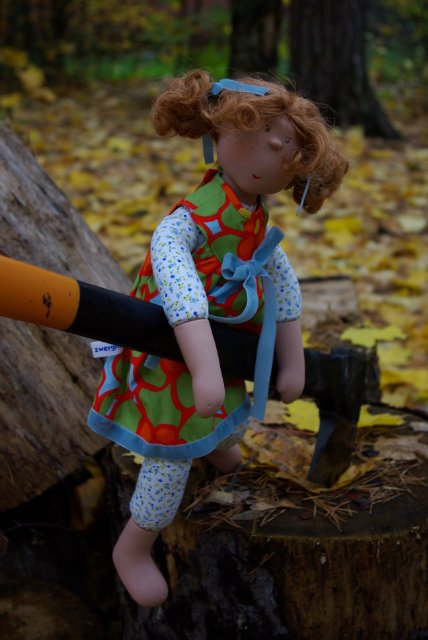 Может быть Janni, а может быть...Коричка? Игровая кукла от Zwergnaze (фото 6)