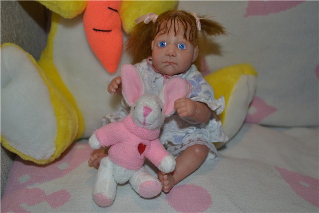 Любопытная ООАК малышка для Виктории. Авторская кукла Медведевой Ольги (фото 5)