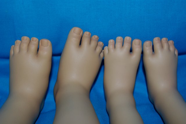 Сравниваем кукол Annette Himstedt 2002 и 2004 года. Efi, Pauline