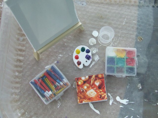 Мастер-класс "Создание принадлежностей для художника. Масштаб 1:12"