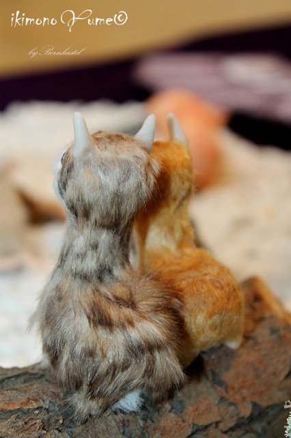 Миниатюрные создания — Игрушки в смешанной технике (мех и глина): Арт (фото 10)