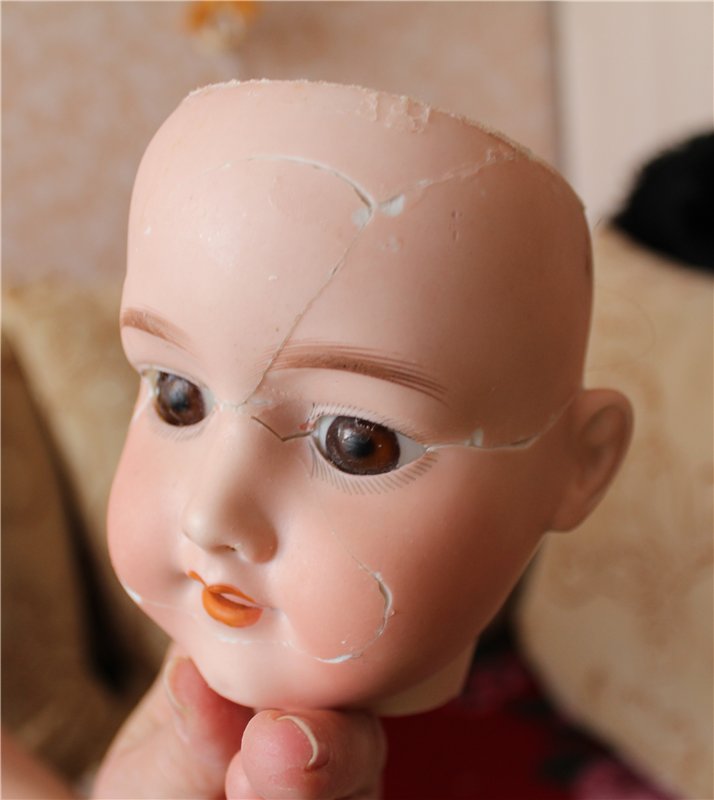 Ремонт антикварной куклы — Реставрация антикварных кукол: ремонт фарфора (фото 5)