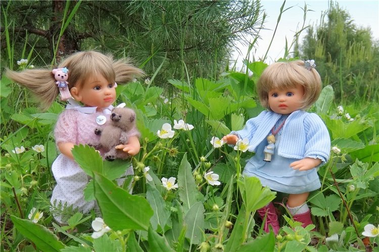 Китти и Гретхен на Орше — Куклы Gabriele Muller (Габриэле Мюллер): немецкий фарфор (фото 3)