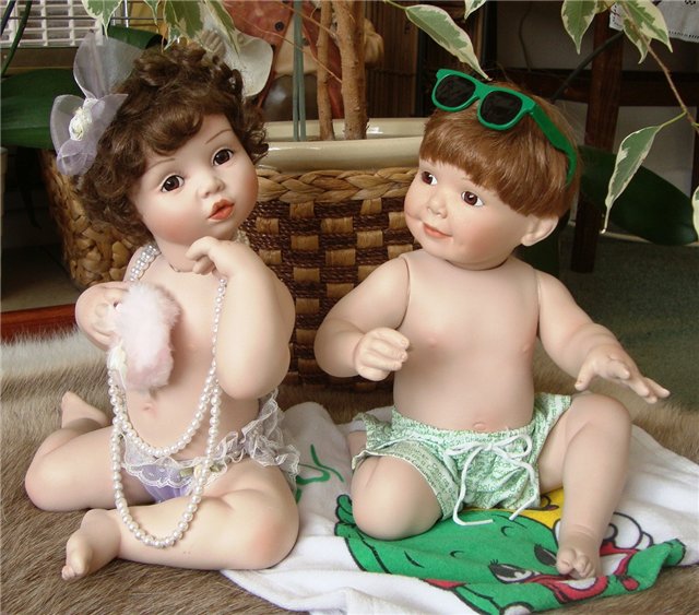 Два очаровательных фарфоровых малыша от Titus Tomescu, Ashton Drake (фото 3)