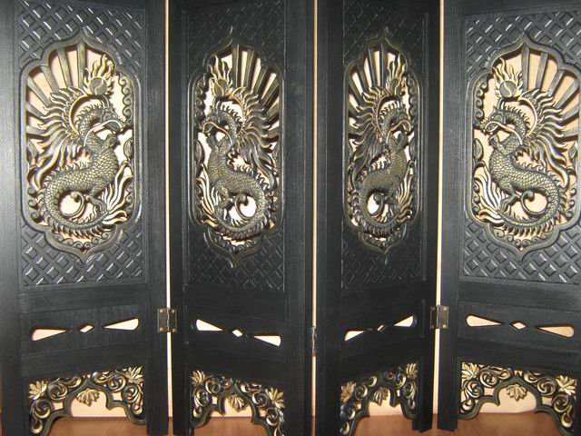 Эксклюзивная резная ширма (фото 3)