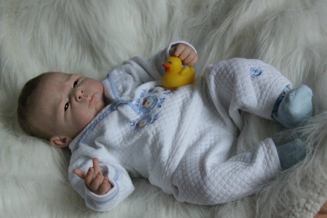 Ноэльчик... очень серьезный малыш... Куколка реборн Вишни Виктории