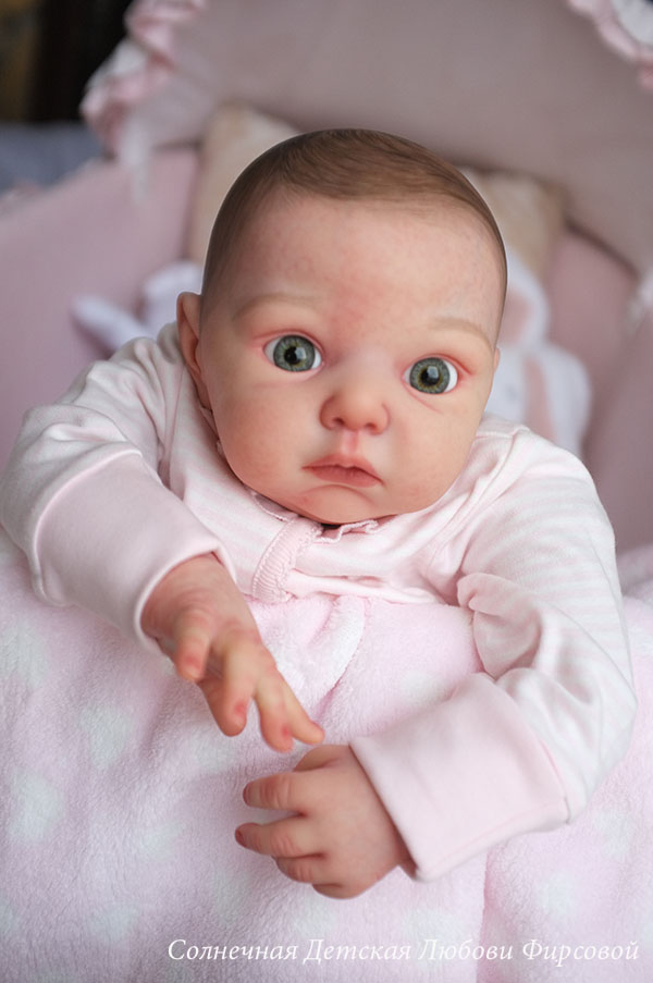 Малышка реборн Лолочка из одноименного молда от Adrie Stoete. Художник- Любовь Фирсова (фото 9)