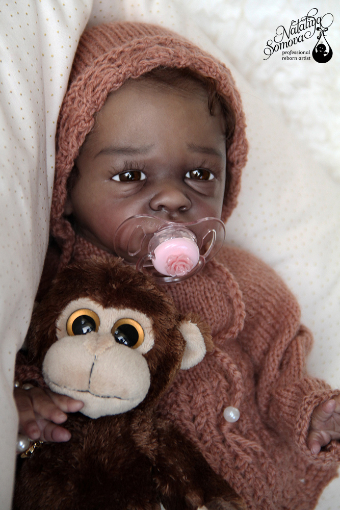 Эвелина. Шоколадка реборн Наталии Сомовой