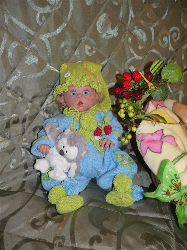 Малыш эльфик Василёк из молдика Офелия, кукла реборн Натальи Фединой, Baby-Zest (фото 10)