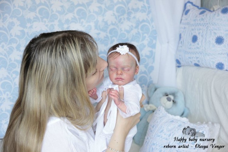 Моя принцесса Крошечка-Кокошечка. Кукла реборн Олеси Венгер (фото 5)