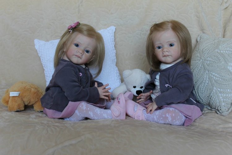 Мои сестрички Аня и Яна! Куклы реборн Шепелевой Людмилы