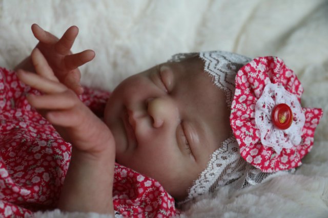 Спящая малышка Рози 2. Куколка реборн Виктории Вишни