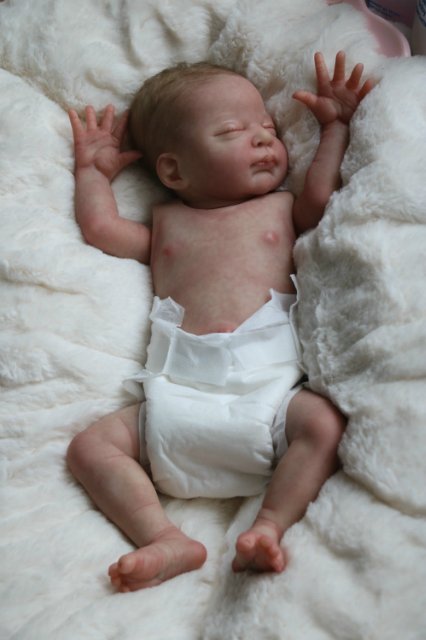 Спящая малышка Рози 2. Куколка реборн Виктории Вишни