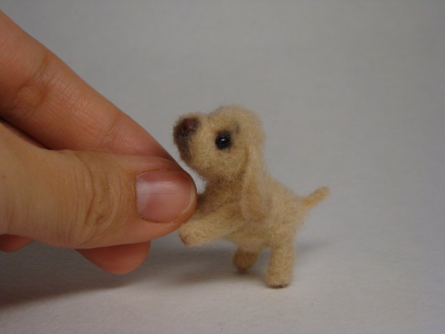 Маленький но верный друг. Авторская игрушка валянием Ольги Чернухо