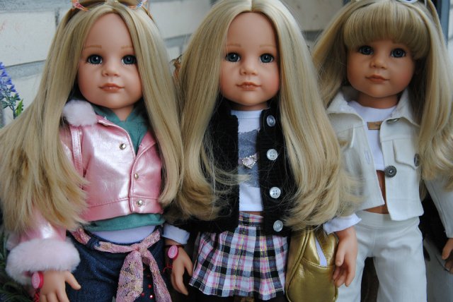 Мы сестренок соберем - будем модничать втроем! :) Красотки Сары-модницы от Gotz 2004, 2007, 2009