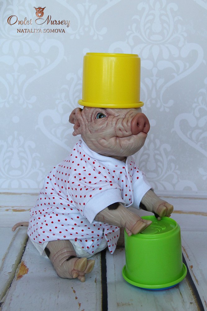 Свинка Пеппа и её младший братик Джордж. Поросята реборн Наталии Сомовой