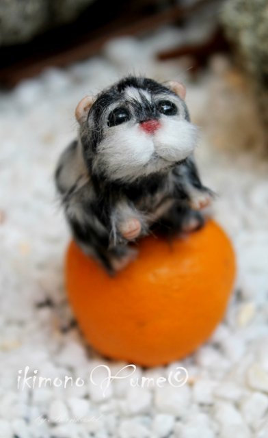 Миниатюрные создания — Игрушки в смешанной технике (мех и глина): Арт (фото 4)