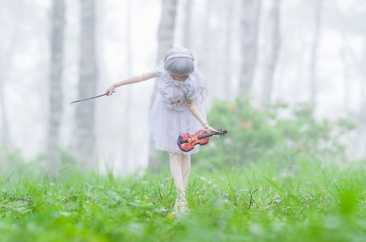 Красивые волшебные фотографии кукол от Azure Япония