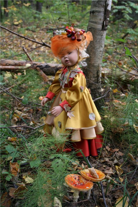 "Осени краски"... Платье для куклы (фото 4)