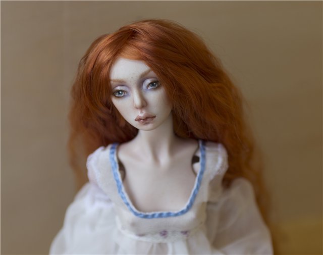 Эстель, авторская шарнирная фарфоровая кукла Елены Акимовой