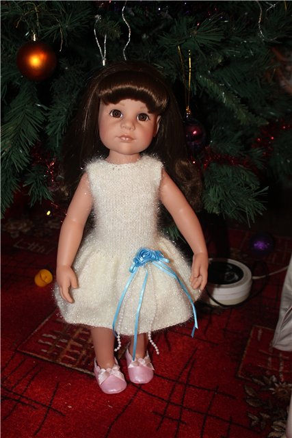 Платье к новому году — Одежда и обувь для кукол своими руками: фото (фото 3)