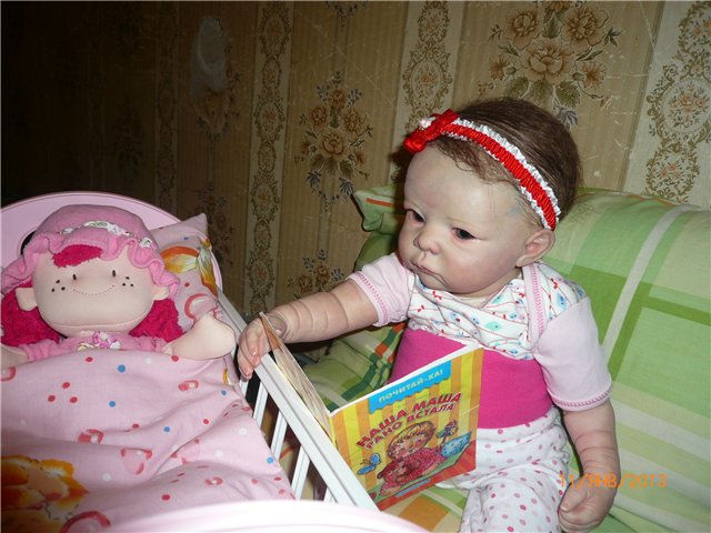 Кукла реборн Оленька. Мамина малышка