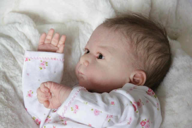 Моя малышка из нового молда Matis от Gudrun Legler. Куколка реборн Виктории Вишни (фото 4)