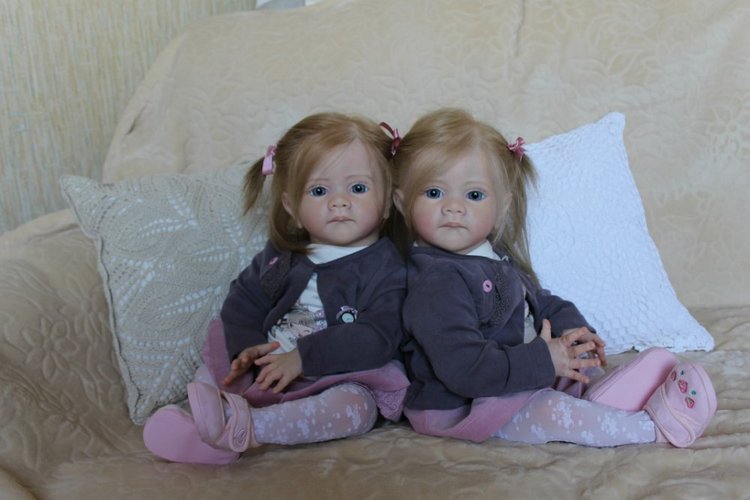 Мои сестрички Аня и Яна! Куклы реборн Шепелевой Людмилы