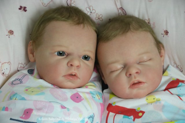 Близняшечки Ноа... Куколки реборн Виктории Вишни