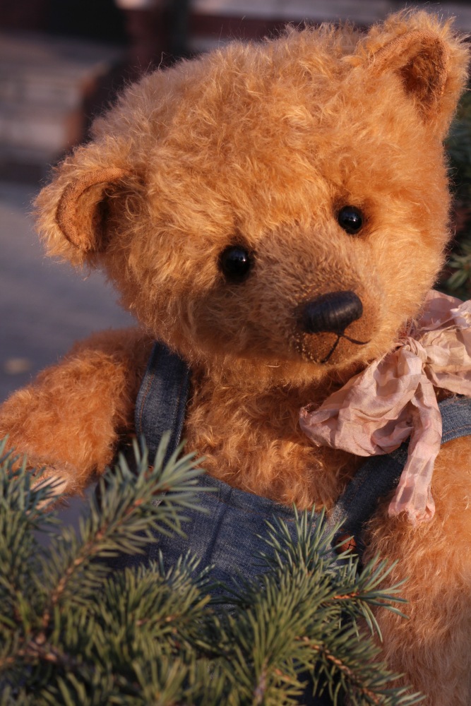 Большой мишка тедди на прогулке (фото 3)