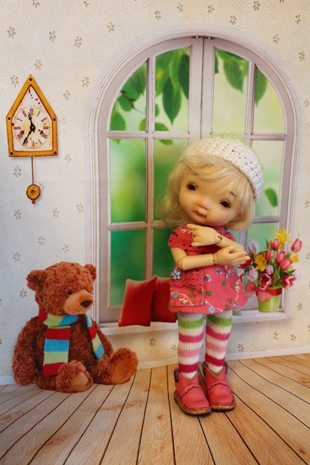 Долгожданная Дрюшечка или первый опыт фотографирования с фоном